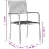 vidaXL Conjunto de Comedor de Jard&iacute;n 7 pcs Gris rat&aacute;n sint&eacute;tico