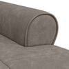 vidaXL Sillón reclinable con cojín Gris 91 x 157 x 91 cm PU antiguo