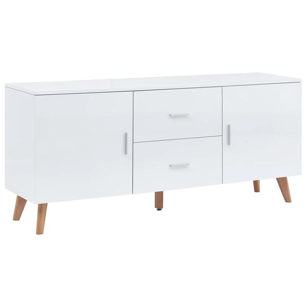 vidaXL Aparador de MDF blanco 160x40x70 cm
