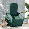 vidaXL Sill&oacute;n el&eacute;ctrico reclinable elevable de tela verde oscuro