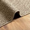 vidaXL Alfombra ZIZUR apariencia yute interior exterior beige 60x110cm