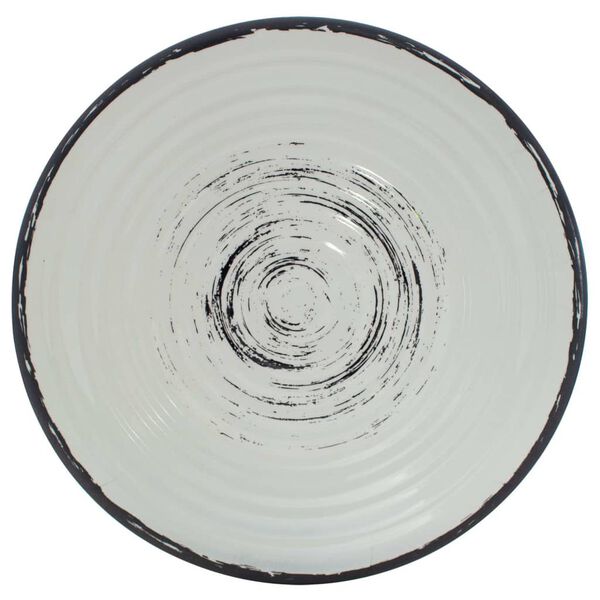 Eurotrail Vajilla de camping Isla 16 piezas melamina negro y natural