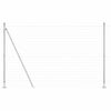 vidaXL Valla con Poste Plateado 1,5 x 10 m Acero