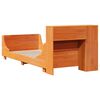 vidaXL Estructura de cama sin colch&oacute;n madera maciza marr&oacute;n 75x190 cm
