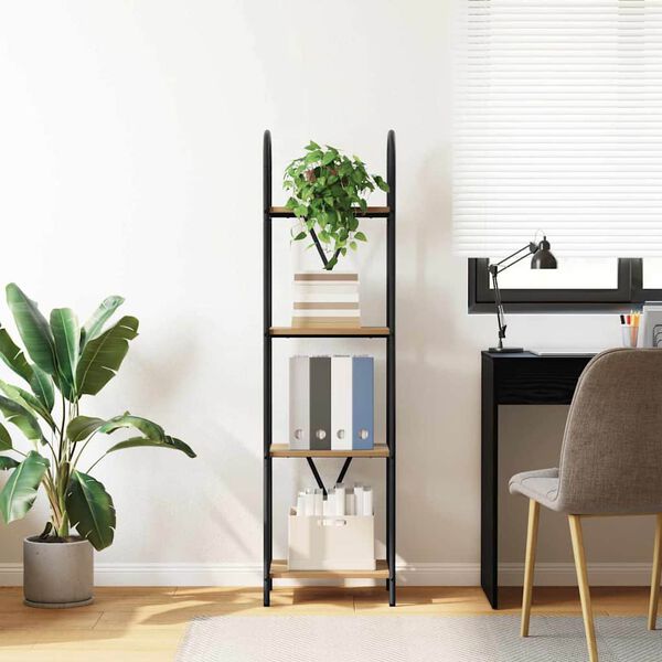 vidaXL Estante de libros Roble artesanal 40 x 30 x 146 cm