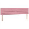 vidaXL Cama box spring con colchón terciopelo rosa 200x220 cm