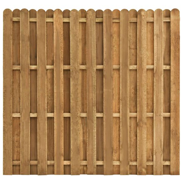 vidaXL Panel de valla de jard&iacute;n madera de pino 180x170 cm