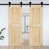 vidaXL Puerta NARVIK Natural 70 x 210 cm Madera de Pino S&oacute;lido
