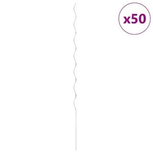 vidaXL Soporte para planta espiral 50 unidades 170cm acero galvanizado