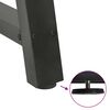 vidaXL Patas para mesa de centro en forma de A (2 unidades), antracita, 50 x (30-31) cm, acero