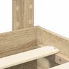 vidaXL Estructura de cama con cabecera Roble Sonoma 140 x 200 cm