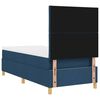 vidaXL Cama tipo Box Spring con colch&oacute;n Azul 90 x 190 cm tela