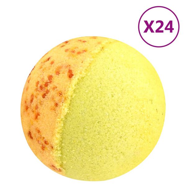 vidaXL Bombas de ba&ntilde;o 24 uds aceites esenciales naturales