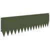 vidaXL Borde de C&eacute;sped 20 uds. 103 x 30 cm Acero Verde oliva
