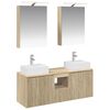vidaXL Juego de Muebles de Ba&ntilde;o 5 pcs Roble Sonoma