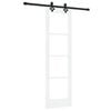 vidaXL Puerta Corredera 61 x 198,5 cm Madera de pino maciza y vidrio