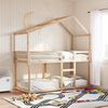 vidaXL Techo de cama infantil madera maciza pino 203x95,5x142 cm