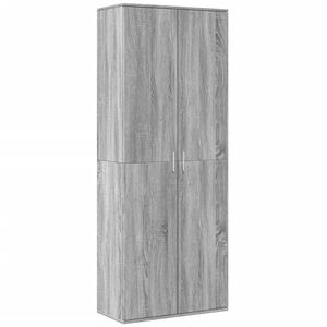 vidaXL Aparador alto madera de ingenier&iacute;a gris Sonoma 70x35x180 cm