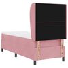 vidaXL Cama tipo Box Spring con colch&oacute;n Rosa 200 x 80 cm Poli&eacute;ster