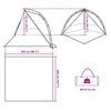 vidaXL Tienda de playa impermeable apertura rápida verde agua