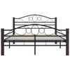vidaXL Estructura de cama sin colchón metal negro 120x200 cm