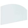 vidaXL Placa de vidrio para chimenea Transparente 120 x 60 cm Cristal