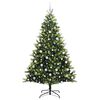 vidaXL Árbol de Navidad Artificial Plegable 300 LEDs Verde 210 cm