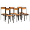 vidaXL Sillas de comedor 6 unidades madera maciza de acacia