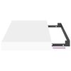 vidaXL Estantes flotantes de pared 2 uds MDF blanco 40x23x3,8 cm