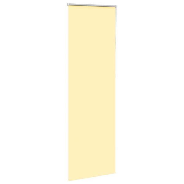 cmvidaXL Estor Enrollable Opaco Amarillo 80x210 cm Tela Ancho 75,7cm