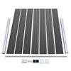 vidaXL Set de paneles de valla WPC negro 699x146 cm