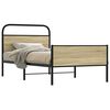 vidaXL Estructura de cama sin colchón 100x190 cm madera roble Sonoma