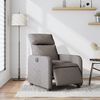 vidaXL Sill&oacute;n reclinable el&eacute;ctrico tela gris taup&eacute;