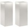 vidaXL Soporte de plantas 2 pcs Plateado 40 x 40 x 100 cm Acero