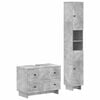 vidaXL Juego de gabinete de ba&ntilde;o de 2 piezas EDE Gris Hormig&oacute;n