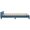 vidaXL Estructura de cama sin colch&oacute;n terciopelo azul oscuro 120x200cm
