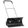 vidaXL Pala de nieve con mango extensible l&aacute;mina de acero negro 66 cm