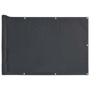 vidaXL Pantalla de privacidad de balc&oacute;n PVC gris antracita 300x75 cm