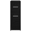 vidaXL Juego de muebles de ba&ntilde;o Roble Negro 22 x 44 x 61.5 cm