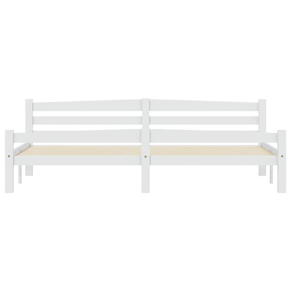 vidaXL Estructura de cama sin colch&oacute;n madera maciza de pino 200x200 cm