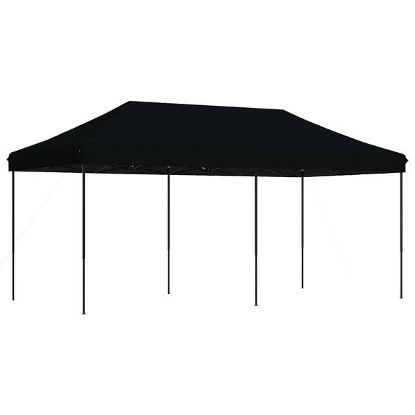 vidaXL Carpa de Fiesta Negro 292 x 580 x 315 cm Tela Oxford