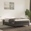 vidaXL Cama box spring con colch&oacute;n terciopelo gris oscuro 120x190 cm