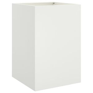 vidaXL Jardinera acero blanco 52x48x75 cm