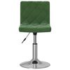 vidaXL Taburete de cocina de terciopelo verde oscuro