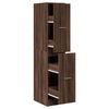 vidaXL Armario botiqu&iacute;n madera ingenier&iacute;a marr&oacute;n roble 30x41x144,5 cm