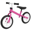 vidaXL Bicicleta sin pedales 9,5 pulgadas rosa