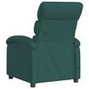 vidaXL Sill&oacute;n reclinable de masaje el&eacute;ctrico tela verde oscuro