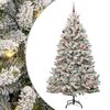 vidaXL &Aacute;rbol de Navidad artificial 210 cm 300 LED Blanco C&aacute;lido