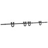 vidaXL Kit de herrajes para puertas correderas acero negro 366 cm