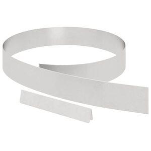 vidaXL Borde de C&eacute;sped Plateado 450 x 0,05 x 10 cm Acero inoxidable